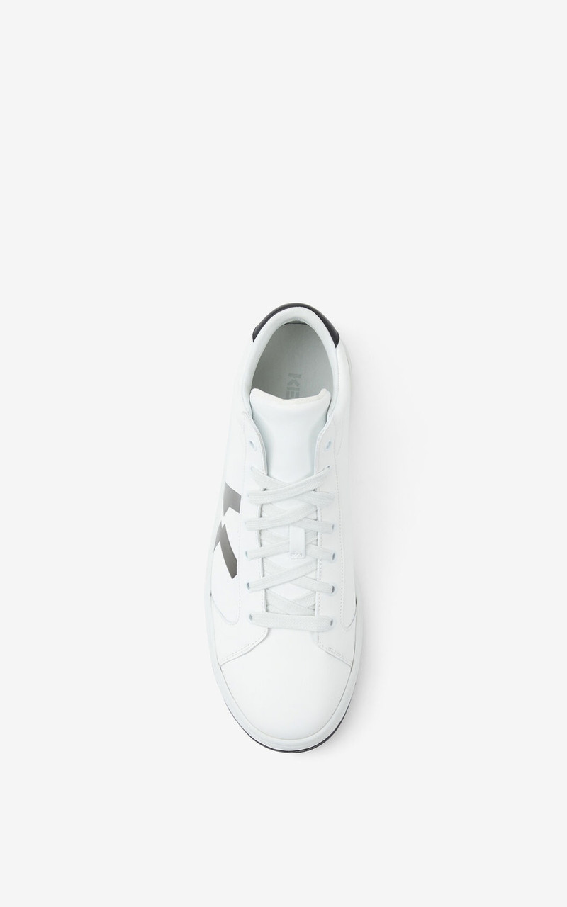 KENZO Kourt leather high-top trainers 5