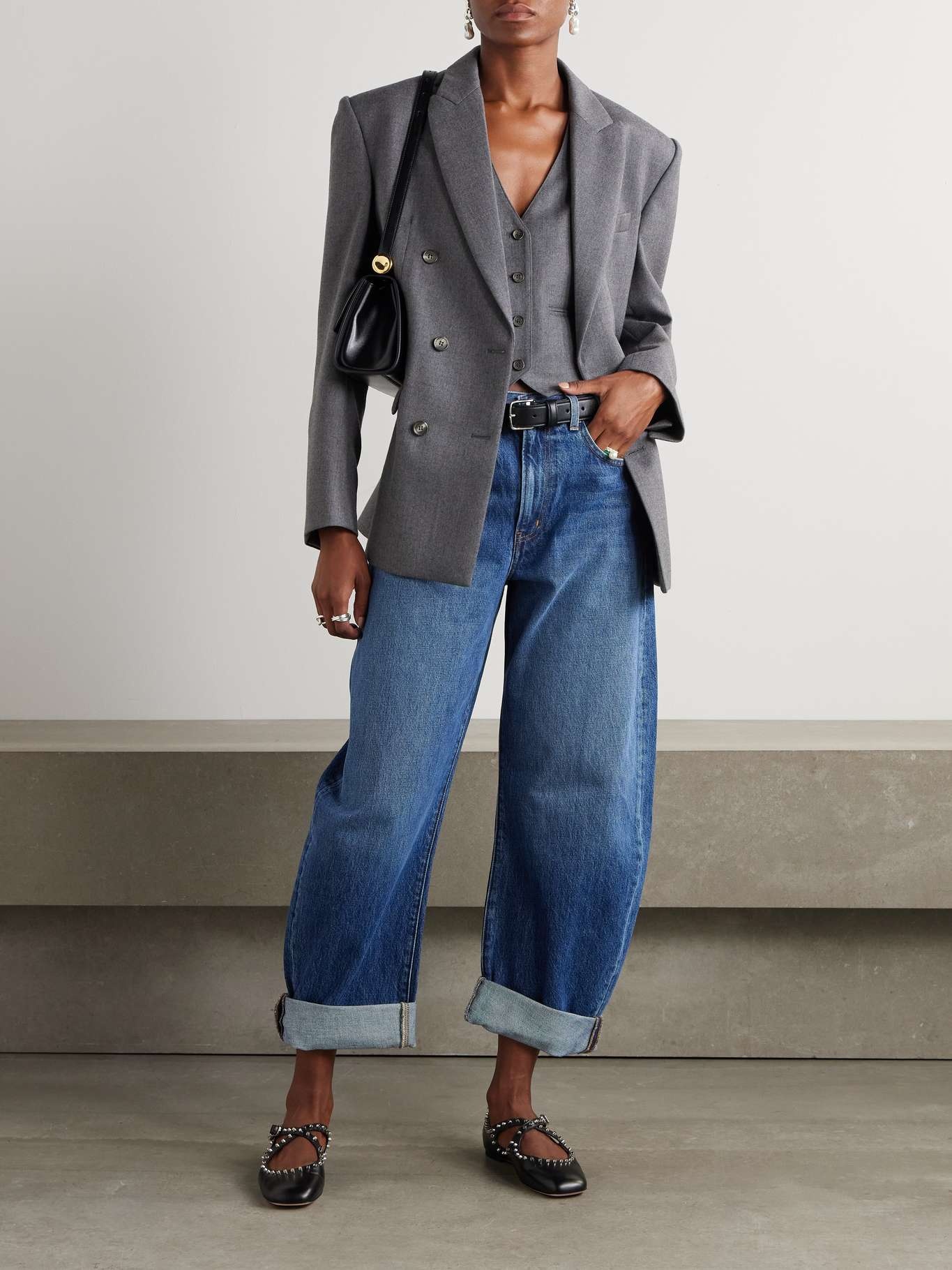 The Bubble high-rise barrel-leg jeans - 2