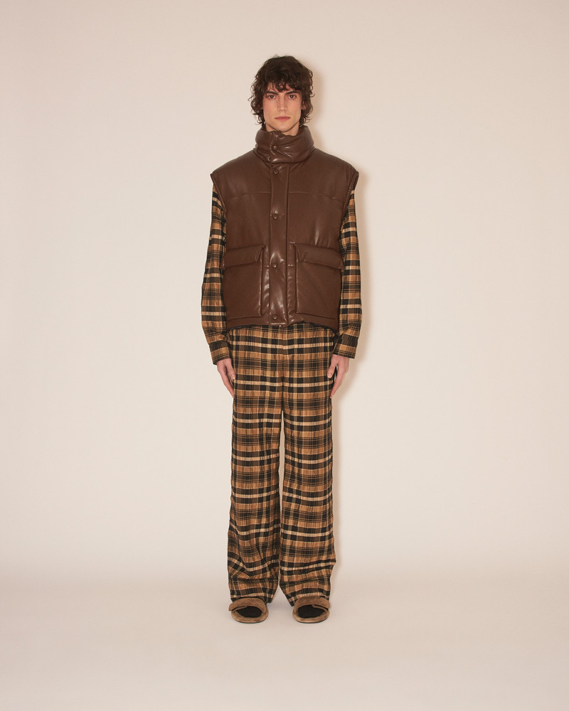 Nanushka JOVAN - Cropped puffer vest - Dark brown outlook