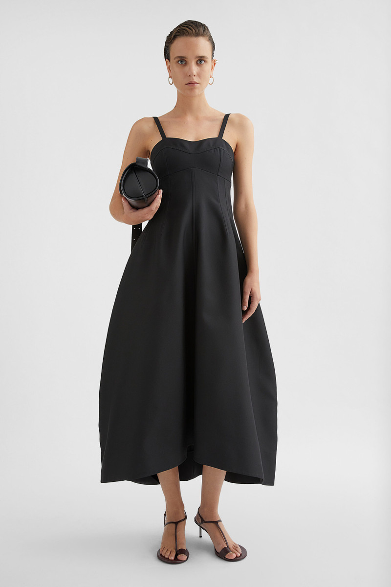Jil Sander Techno Gabardine Bustier Dress outlook
