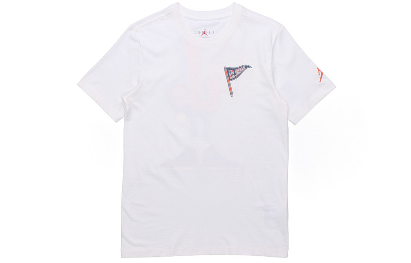 Air Jordan AJ23 MENS Varsity Sports Crew-neck Short Sleeve White CV3410-100 - 1