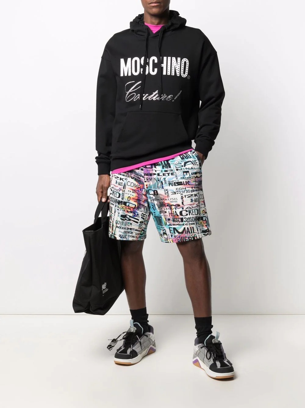 Moschino Couture crystal-embellished hoodie - 2