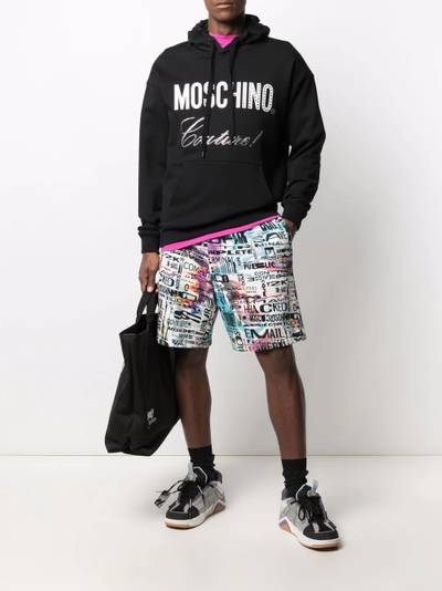 Moschino Moschino Couture crystal-embellished hoodie outlook