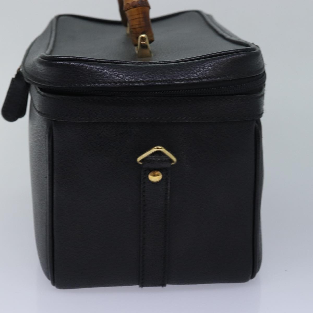 GUCCI Bamboo Vanity Hand Bag Leather Black 013 2122 013 2122 - 4