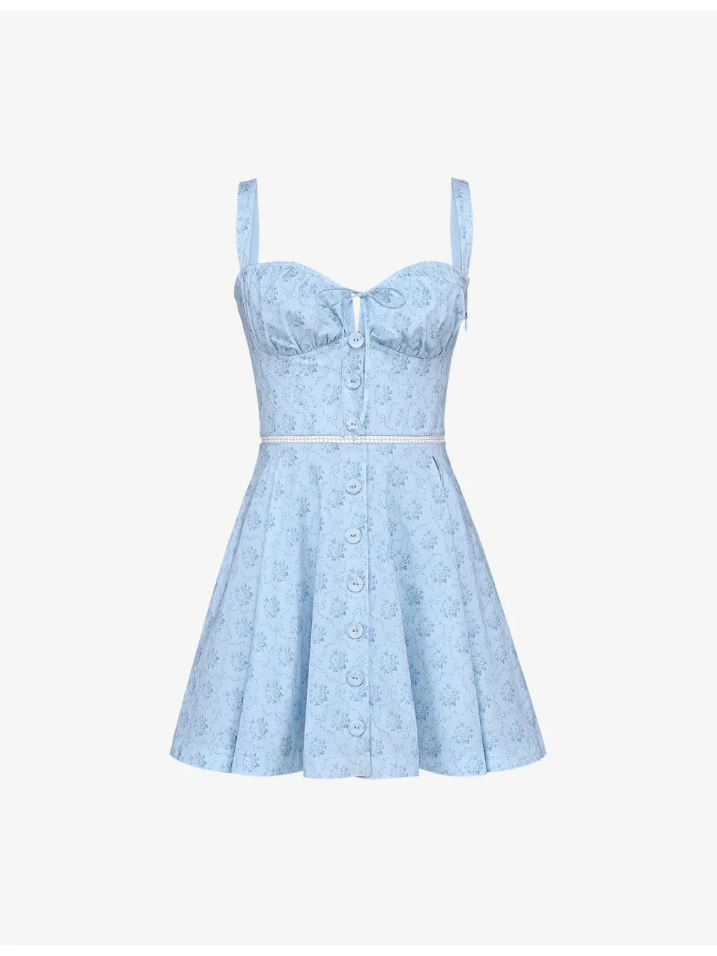 Calia Floral-Print Stretch-Cotton Mini Dress - 1
