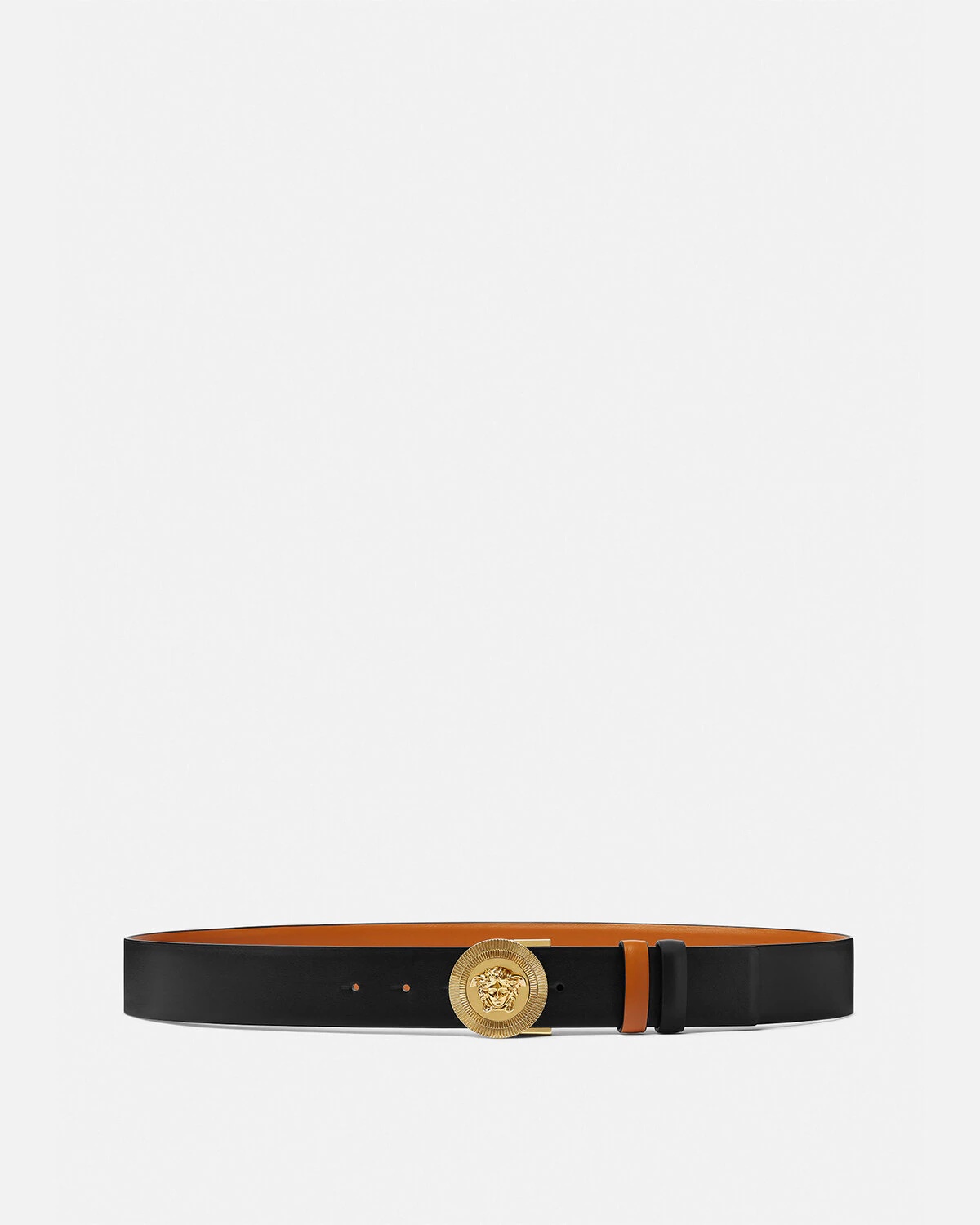 Medusa Biggie Reversible Leather Belt 4 cm - 1