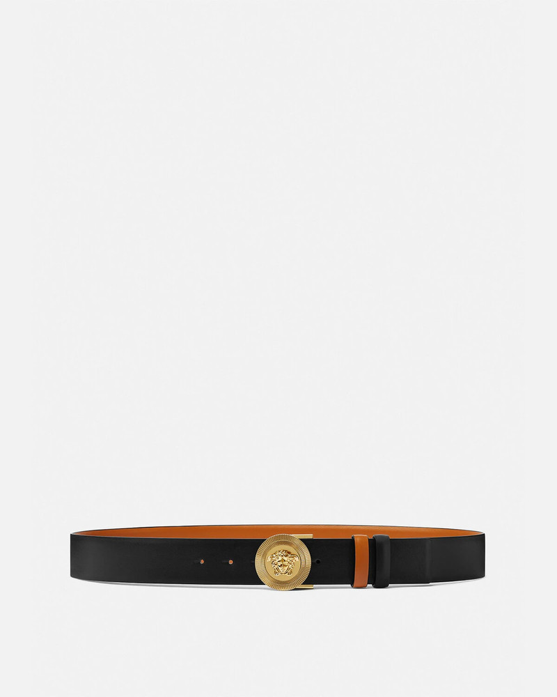 Medusa Biggie Reversible Leather Belt 4 cm 1