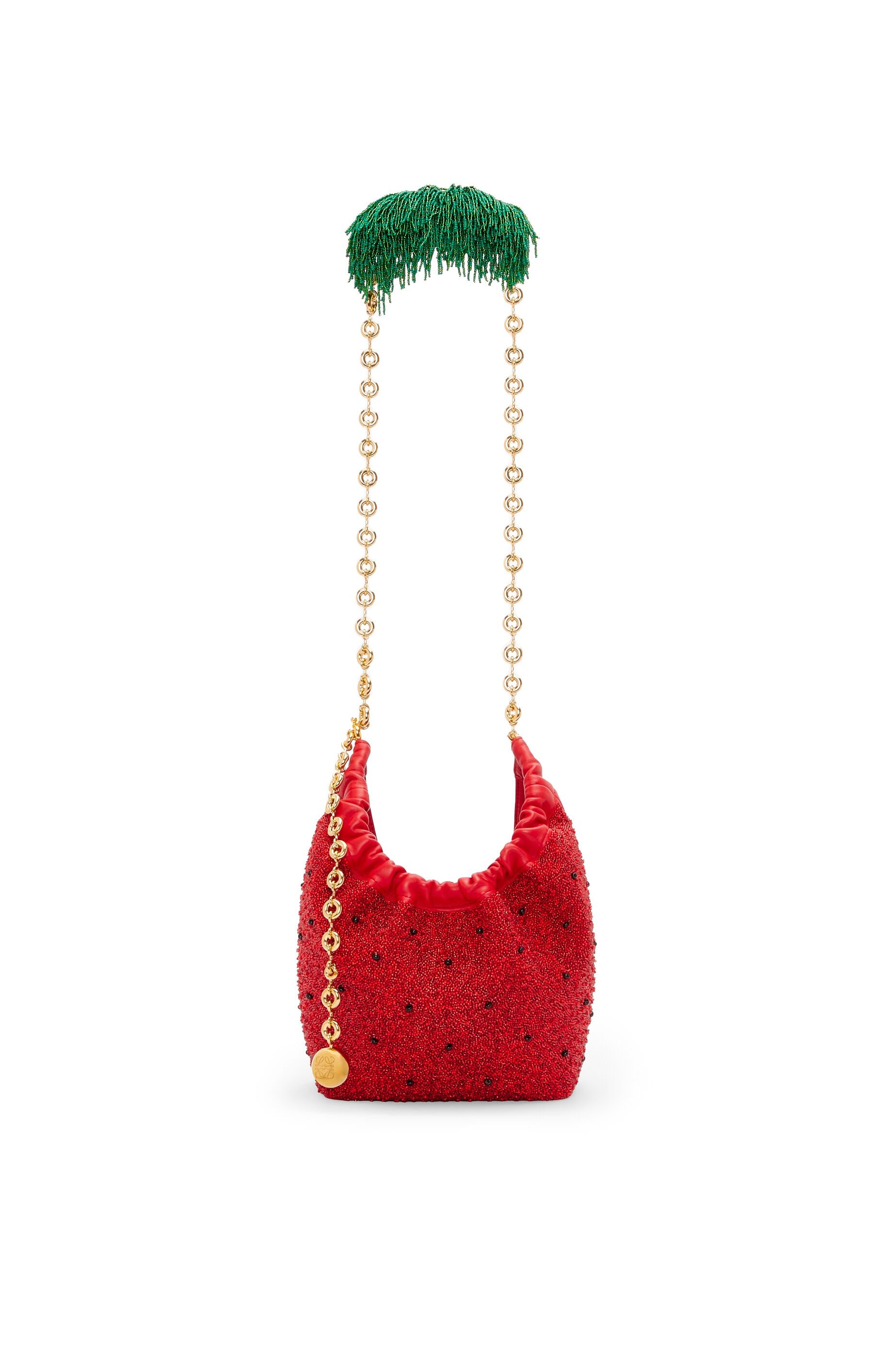 Mini Squeeze bag in beaded leather - 7