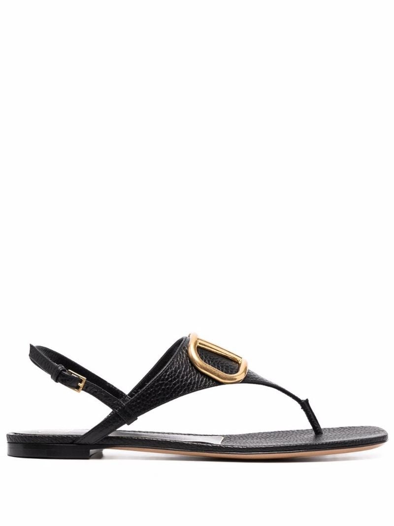 VLogo slingback sandals - 1