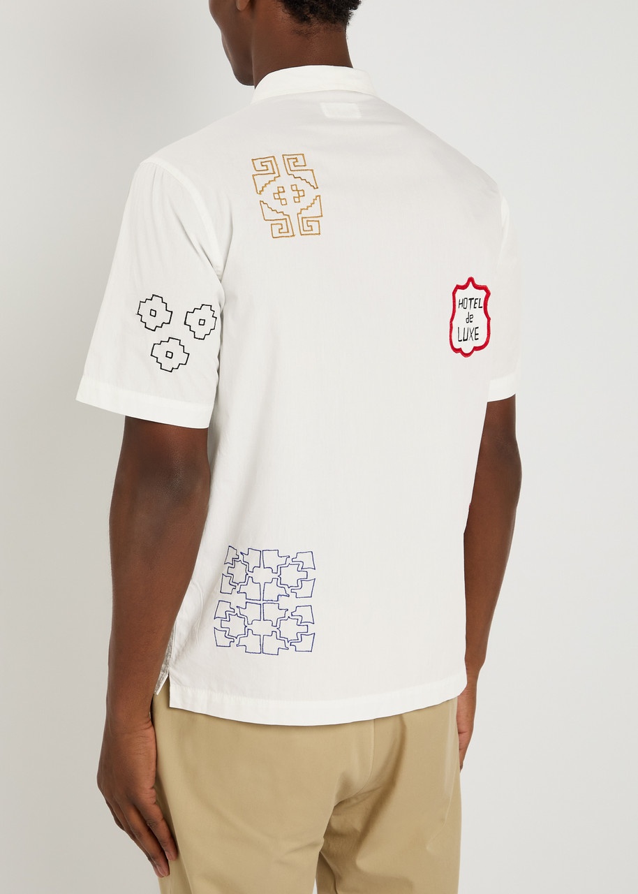 Universal Works Minari Embroidered Cotton-poplin Shirt - 3