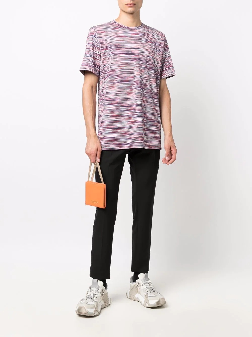 stripe-print cotton T-shirt - 2