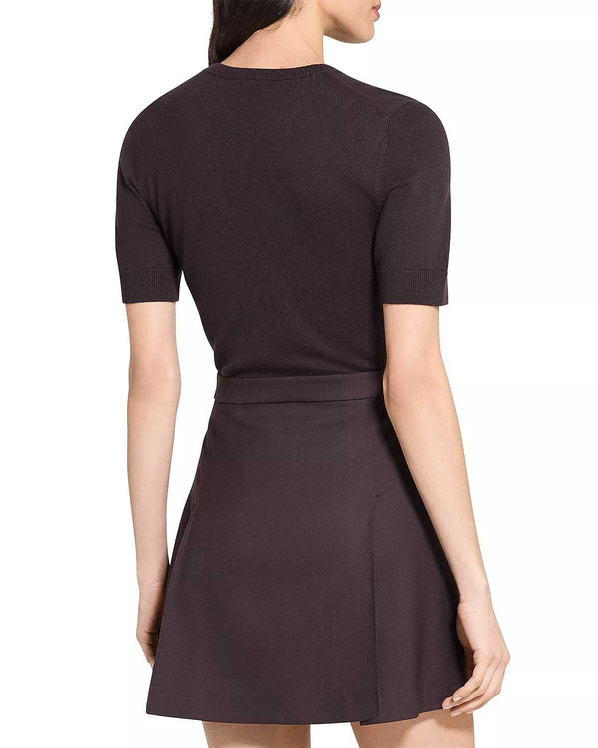 Deep Pleat Combo Mini Dress - 3