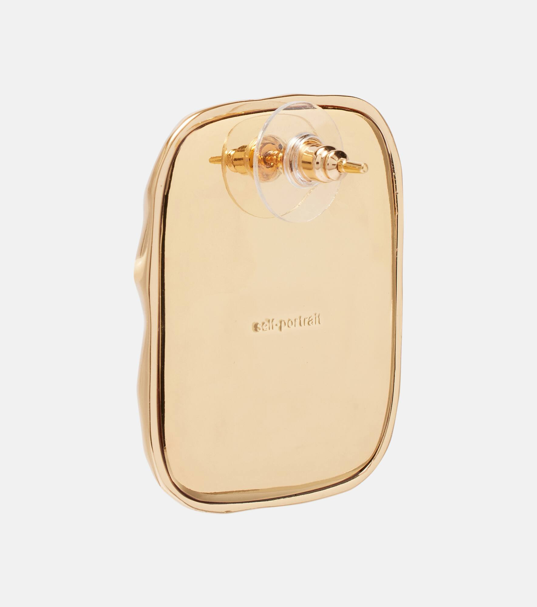 Embellished gold-plated earrings - 5