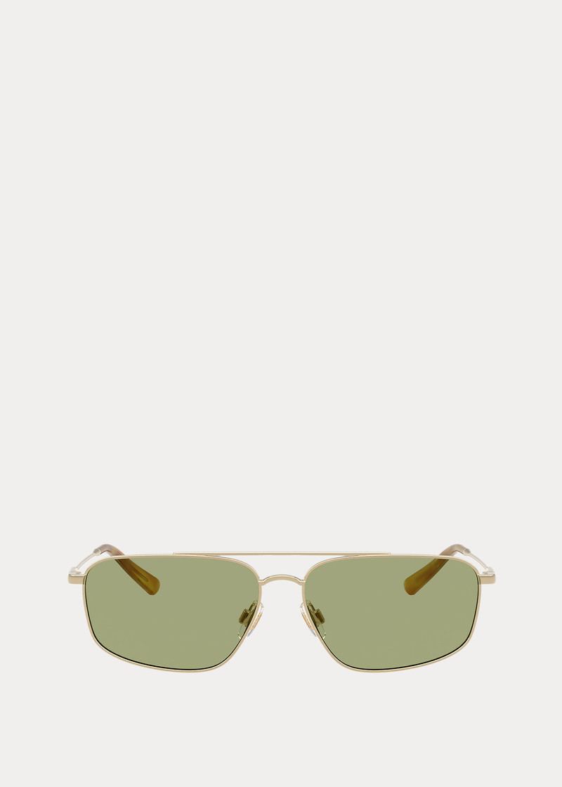 Polo Rectangle Aviator Sunglasses 2