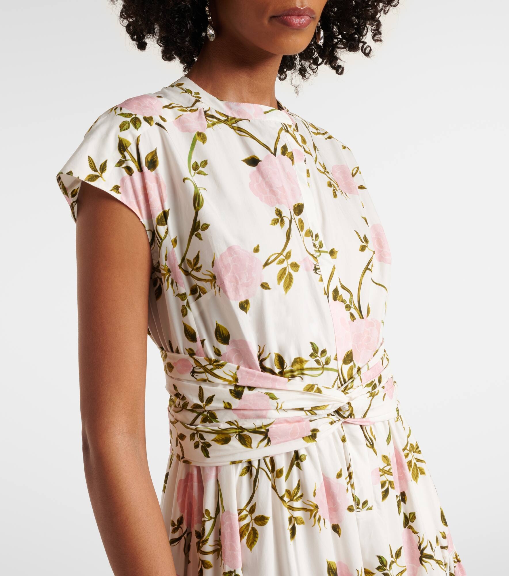 Floral cotton gown - 4