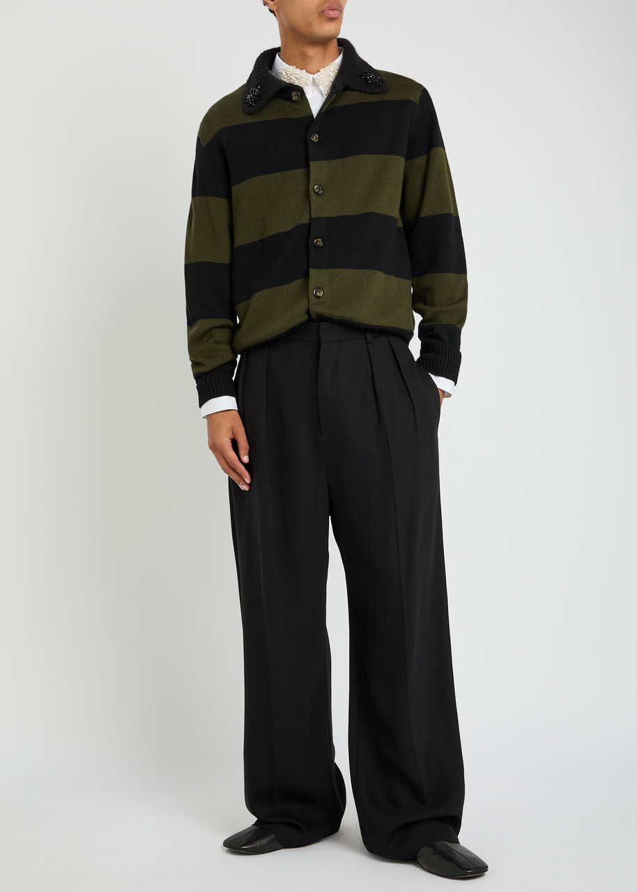 Simone Rocha Striped Wool Cardigan - 4