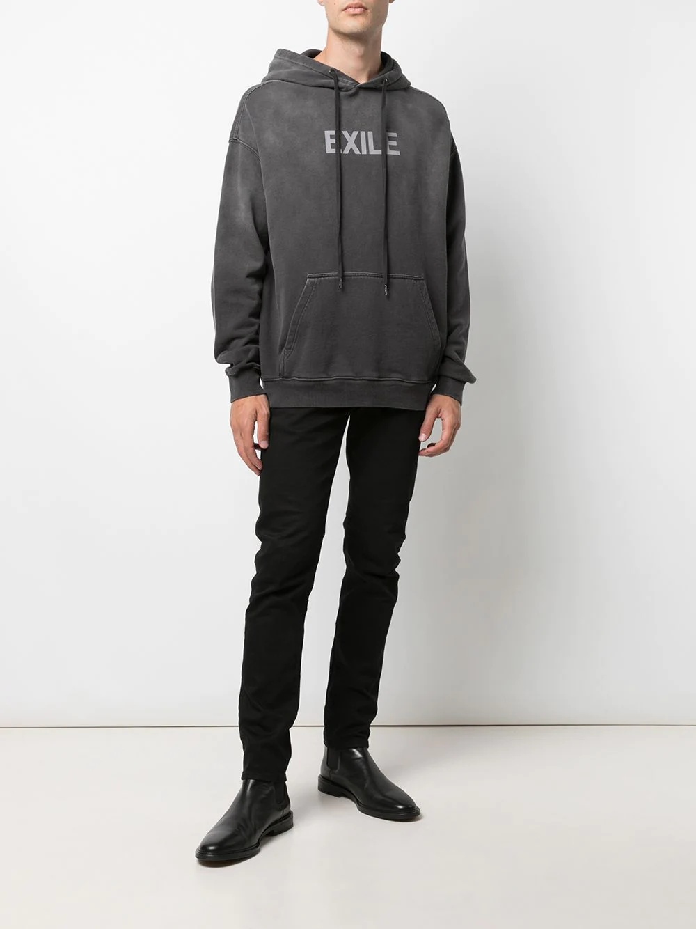 exile biggie cotton hoodie - 2