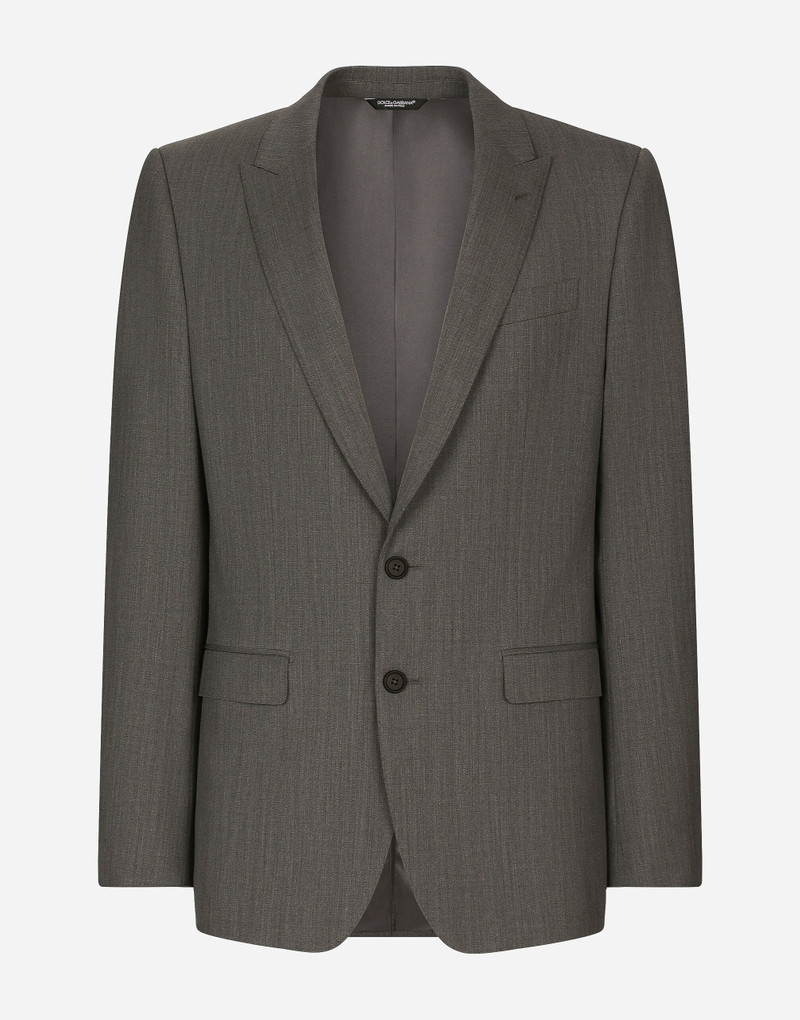 Single-breasted stretch wool Martini-fit suit 1