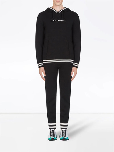 Dolce & Gabbana striped drawstring track pants outlook