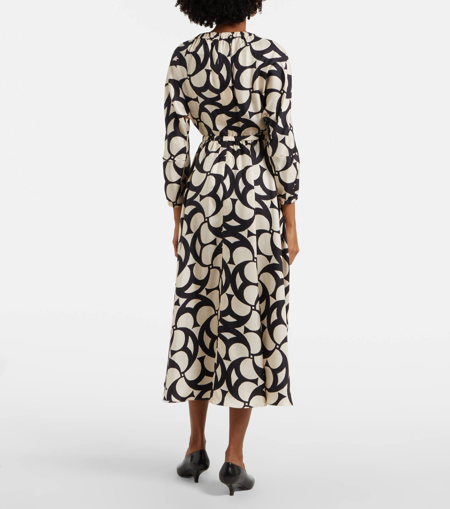 Nina silk twill maxi dress - 3