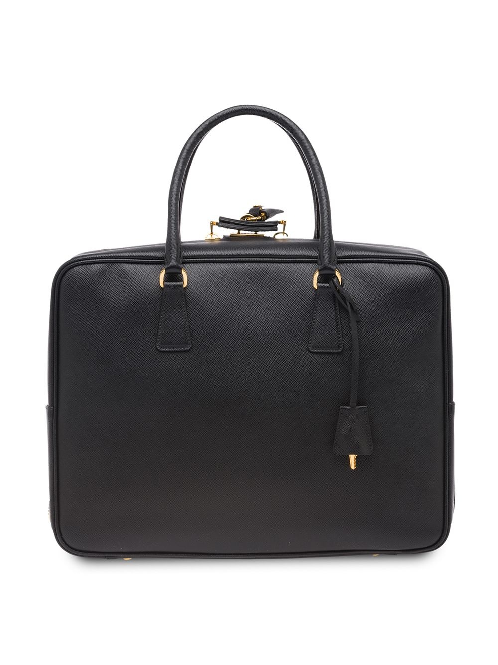 Saffiano logo suitcase - 3