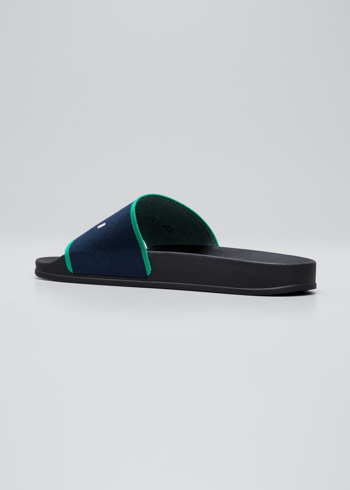 Men's Logo Rubber Pool Slide Sandals - 4