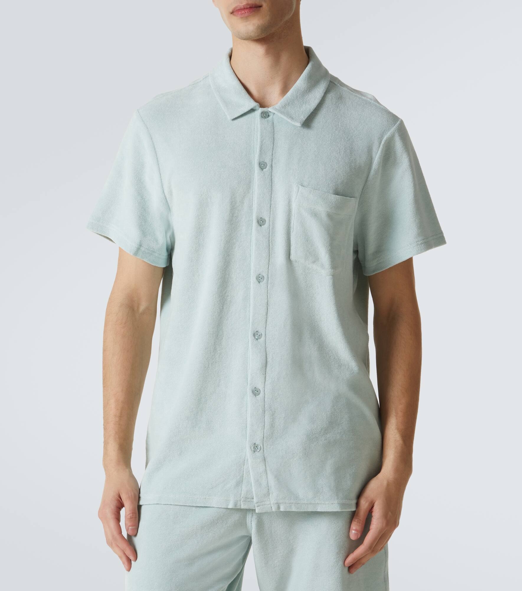 Charli cotton-blend terry bowling shirt - 3