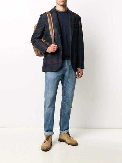 Brunello Cucinelli stonewashed straight-leg jeans outlook