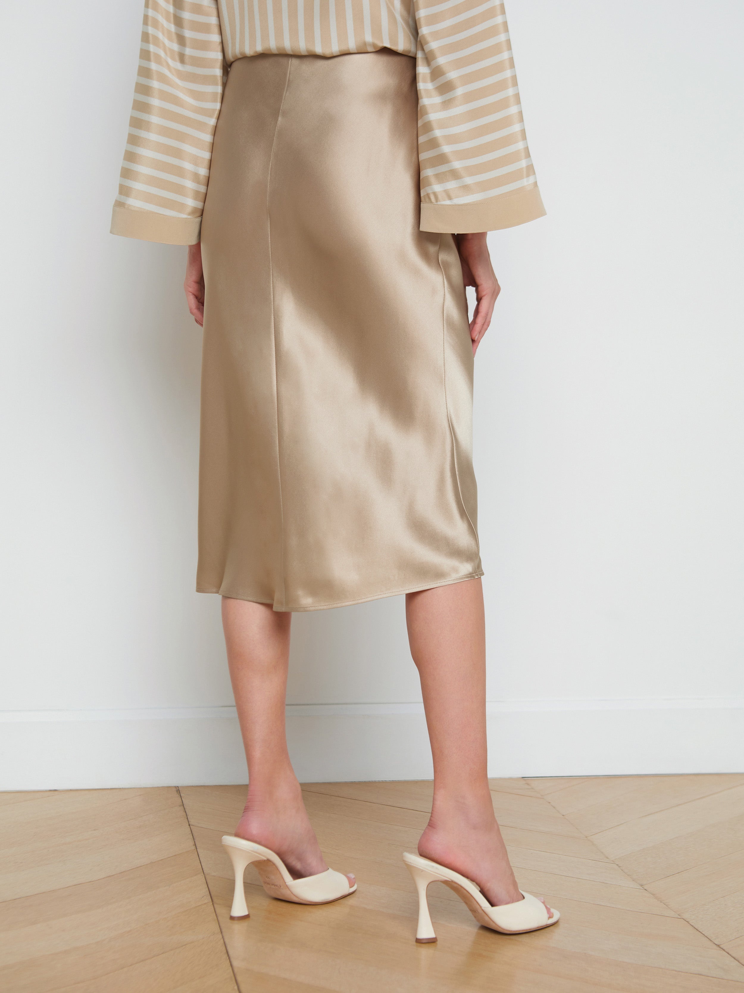 Perin Silk Midi Skirt - 5