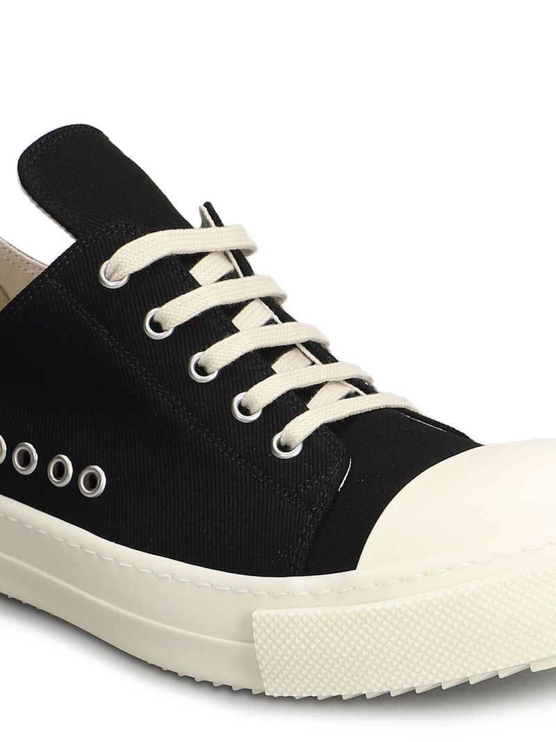 Temple eyelet lace-up sneakers 4