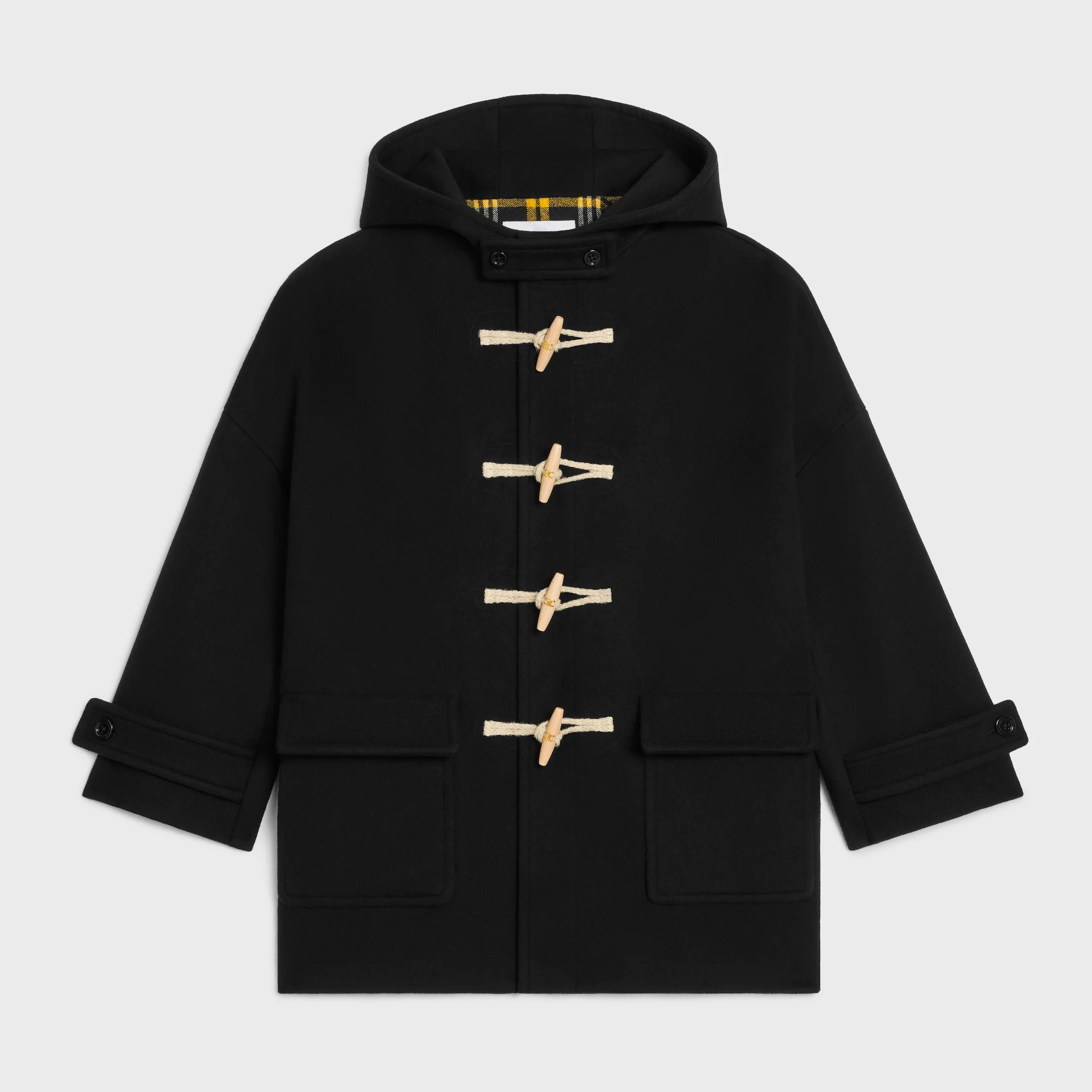 egg-shaped duffle-coat IN DOUBLE FACE CASHMERE - 1