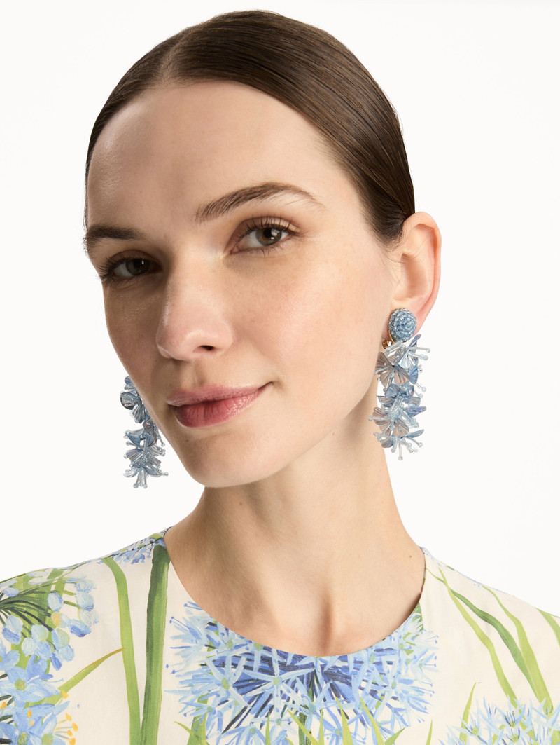Oscar de la Renta SEQUIN TASSEL CLIP-ON EARRINGS outlook