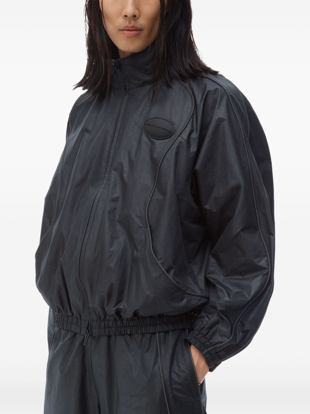 piped-trim track jacket - 4