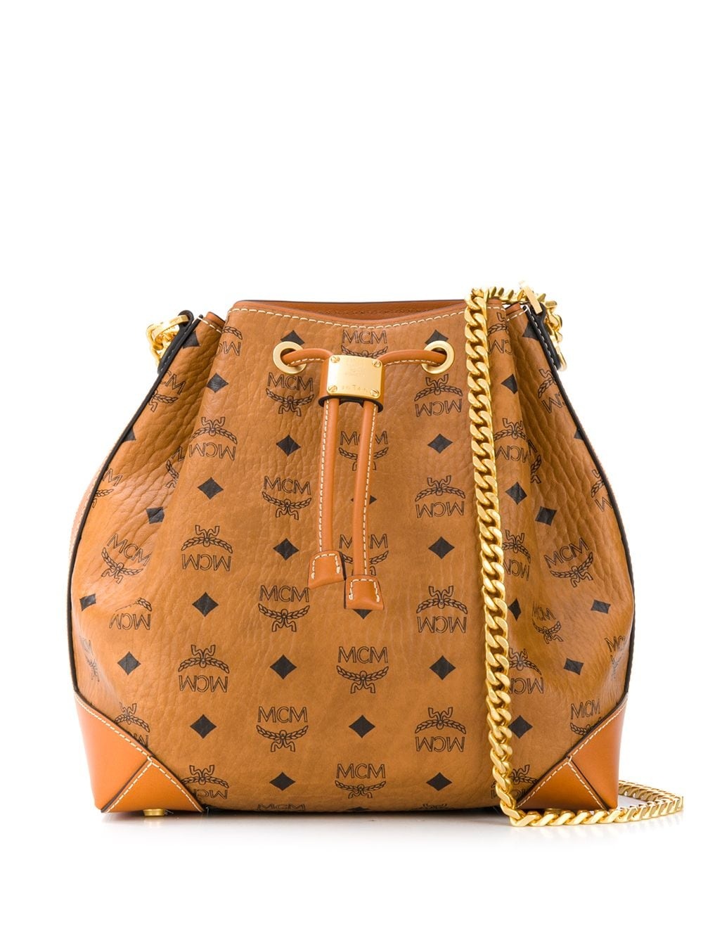 Berlin monogram-print bucket bag - 1