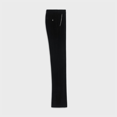 CELINE TRIOMPHE FLARED JERSEY TRACK PANTS IN VELVET JERSEY outlook