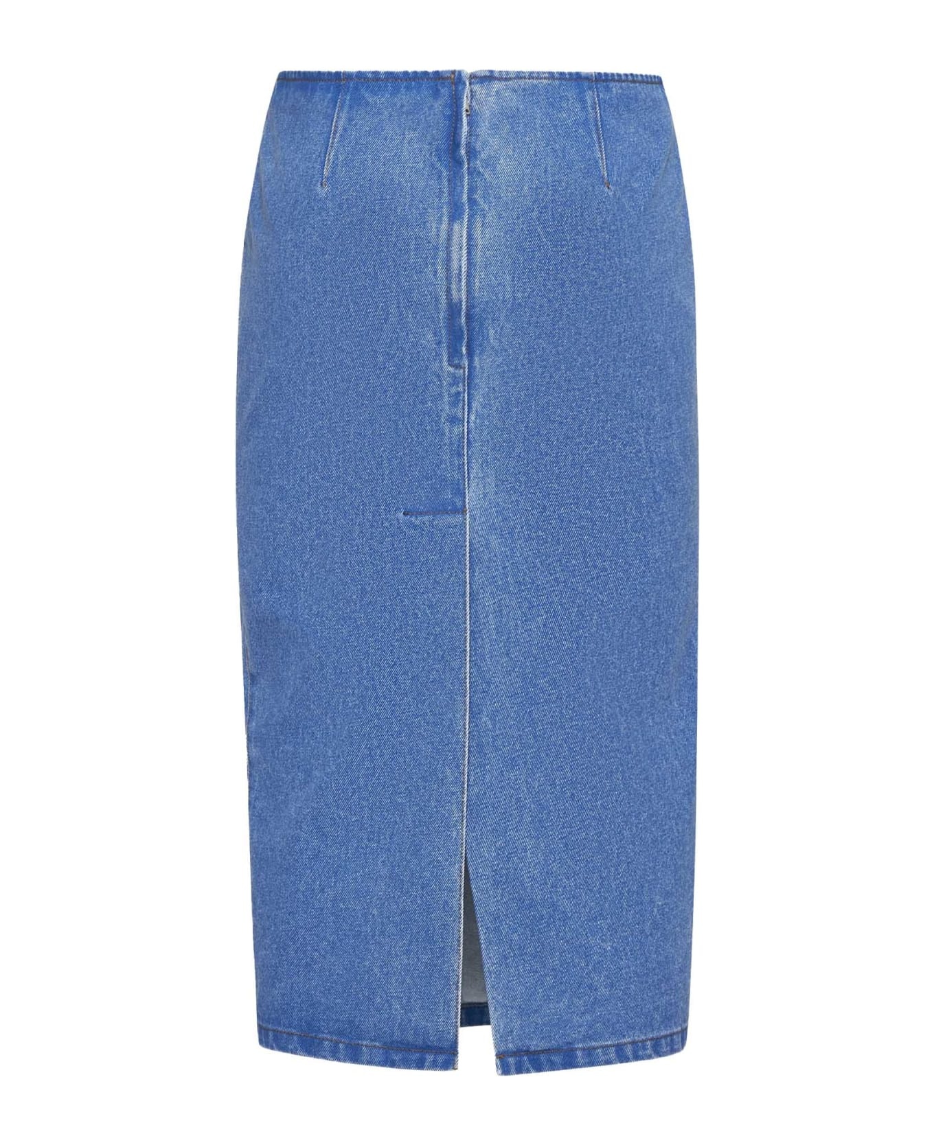 'bleached Coated' Skirt - 2