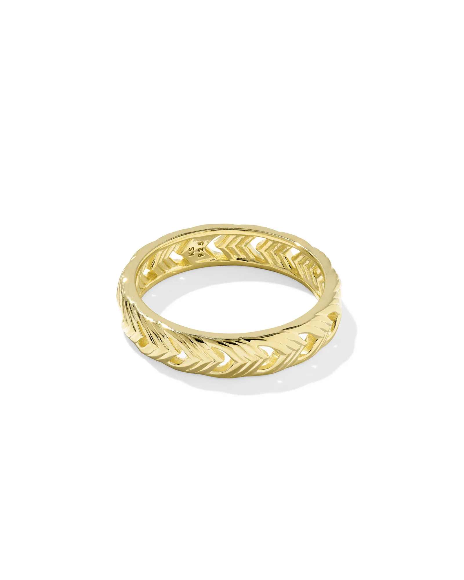 Miranda 18k Gold Vermeil Band Ring - 1