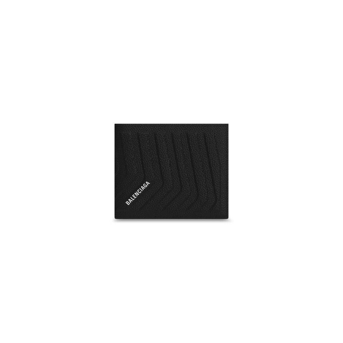 Men's Car Square Folded Wallet in Black - 1