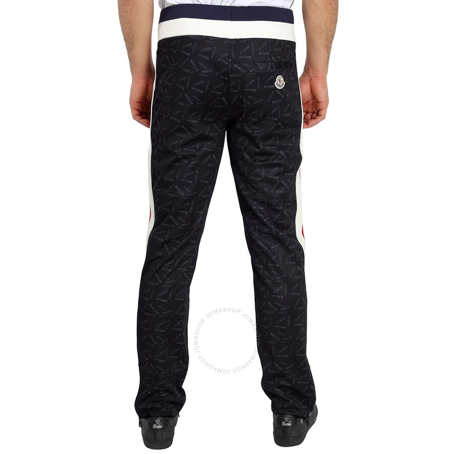 Moncler Men's Black Logo Accent Sweat Pants - 5