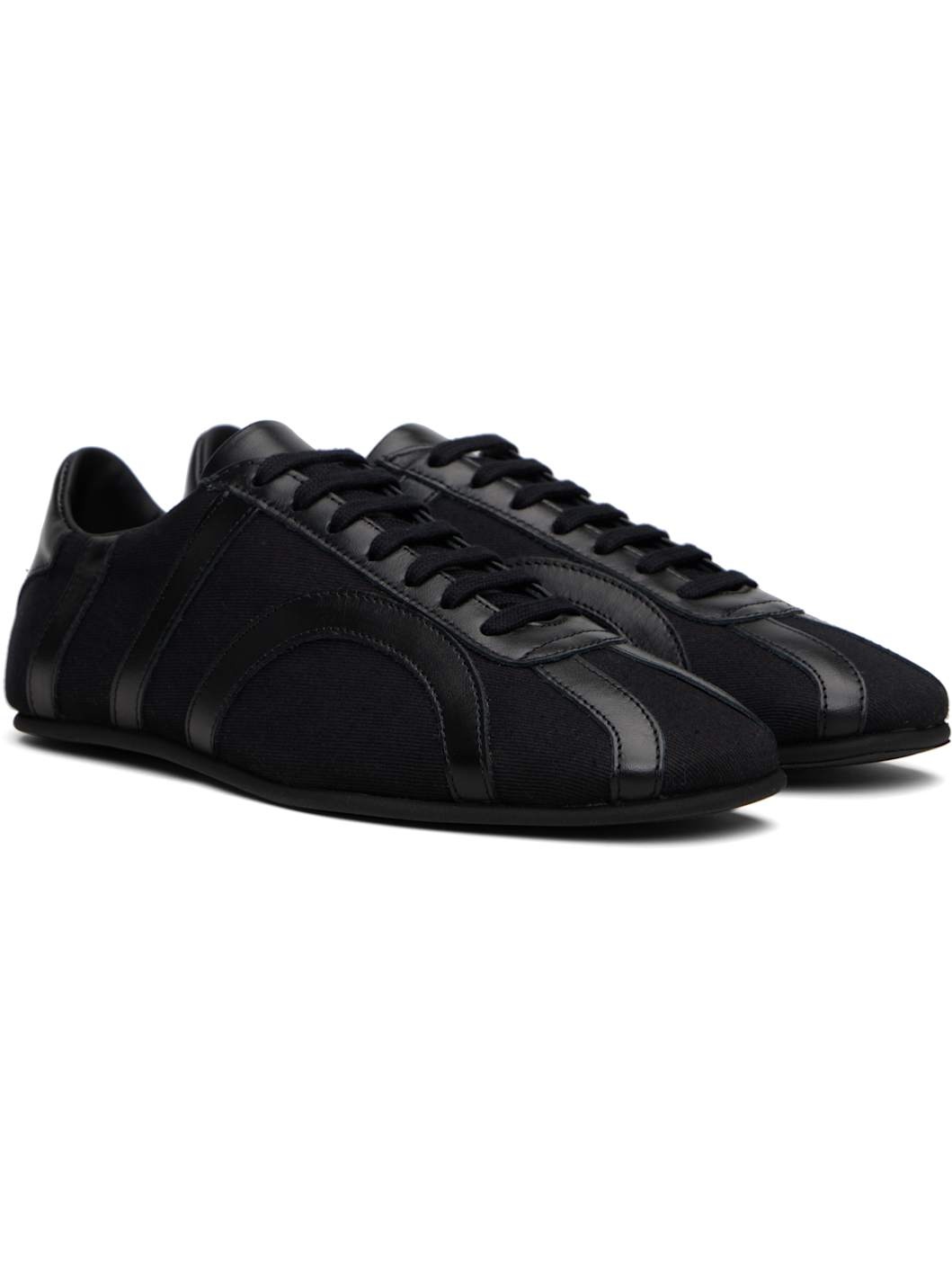 Black Canvas Sneakers - 4