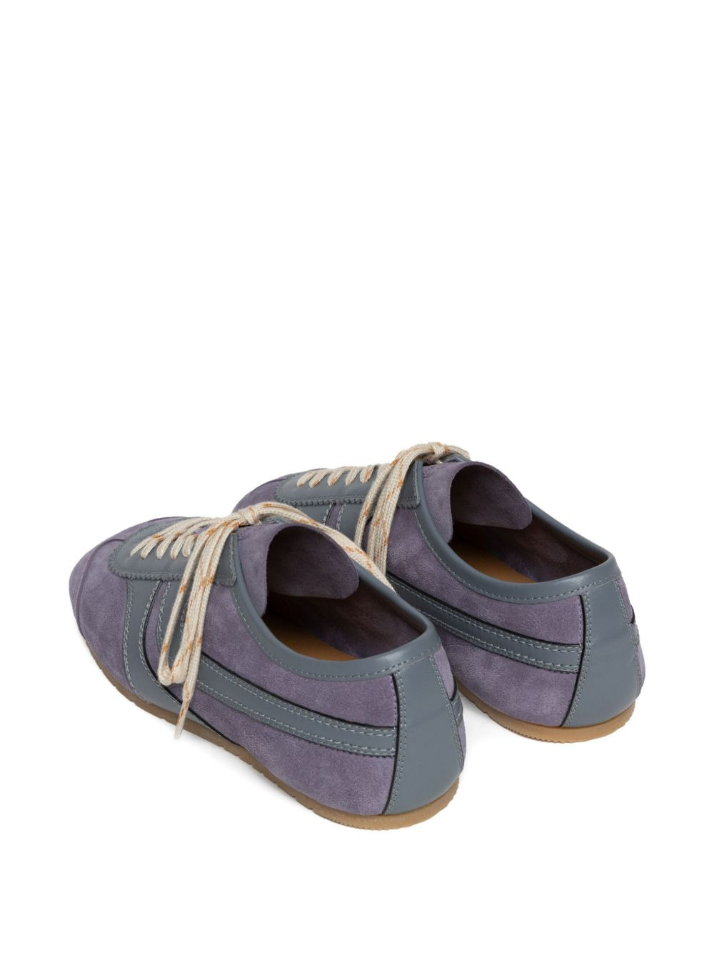suede-panelled sneakers - 3