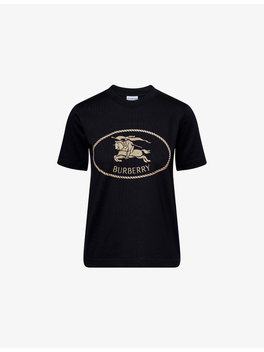 Brand-Embroidery Short-Sleeves Cotton-Jersey T-Shirt - 1