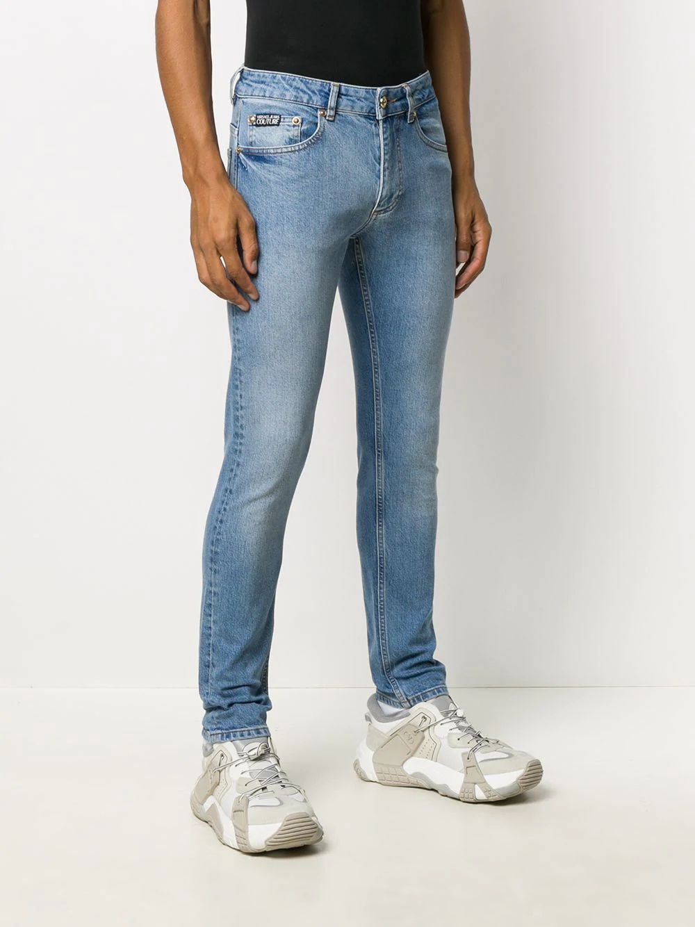 skinny-fit washed jeans - 3