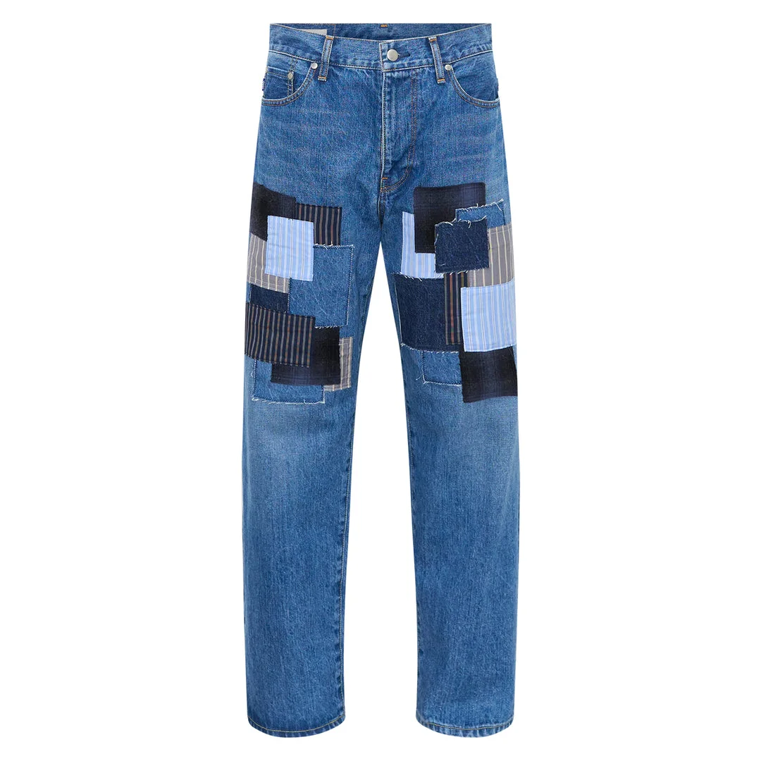 Baggy Patchwork Jeans - 1