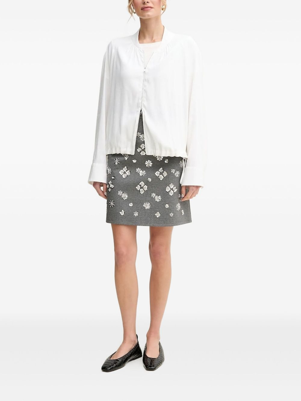 drawstring cuff jacket - 2