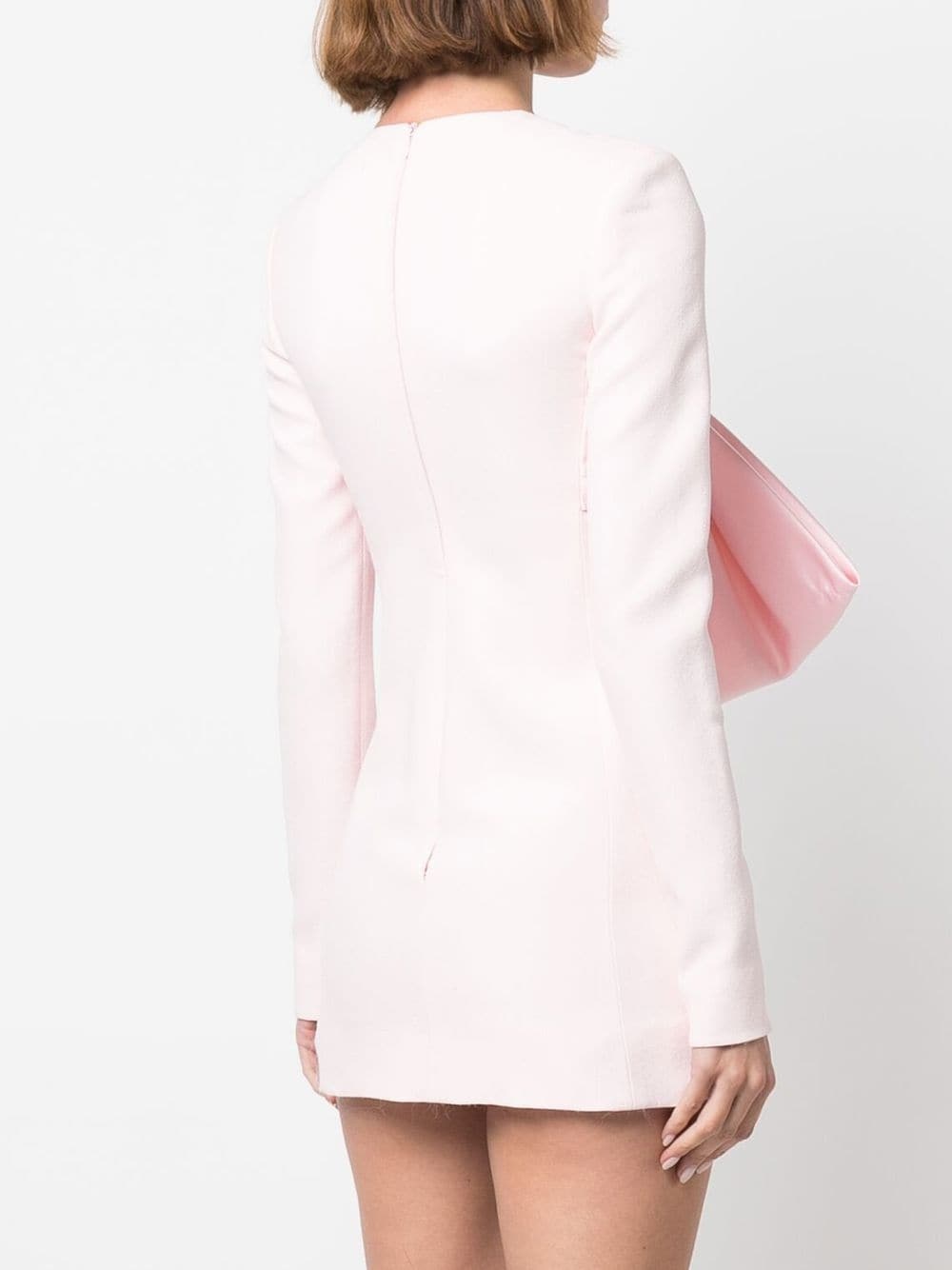 oversize-bow mini dress - 4