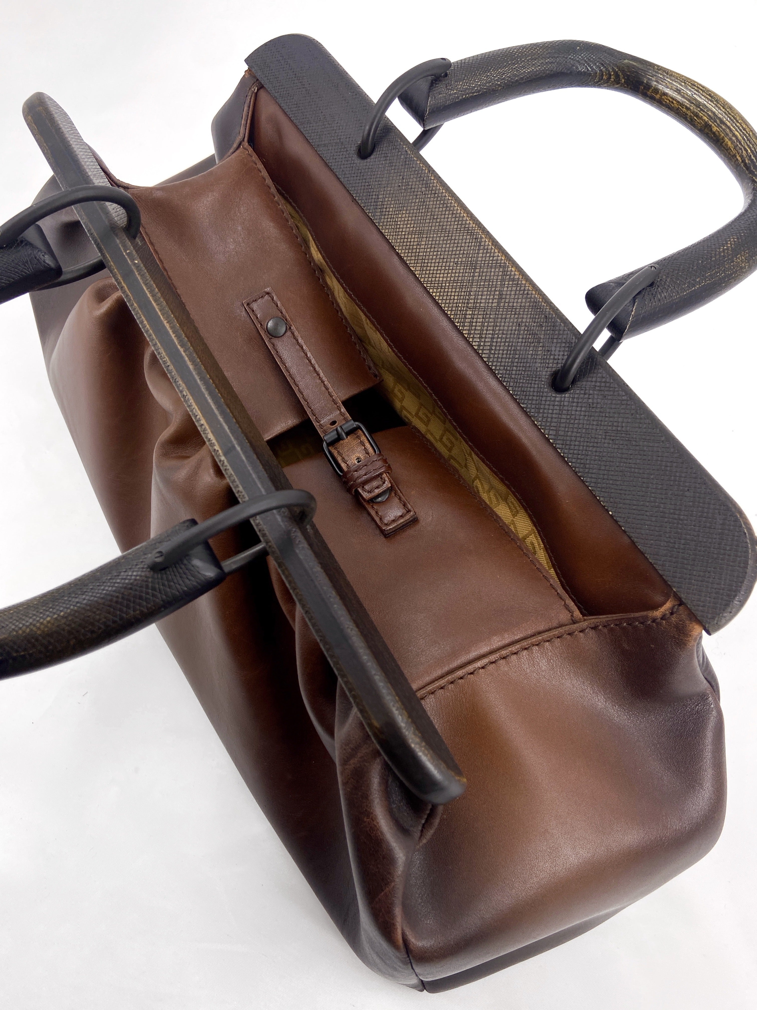 GUCCI Gucci Fall 2002 Tom Ford Brown Buffalo Leather Doctors