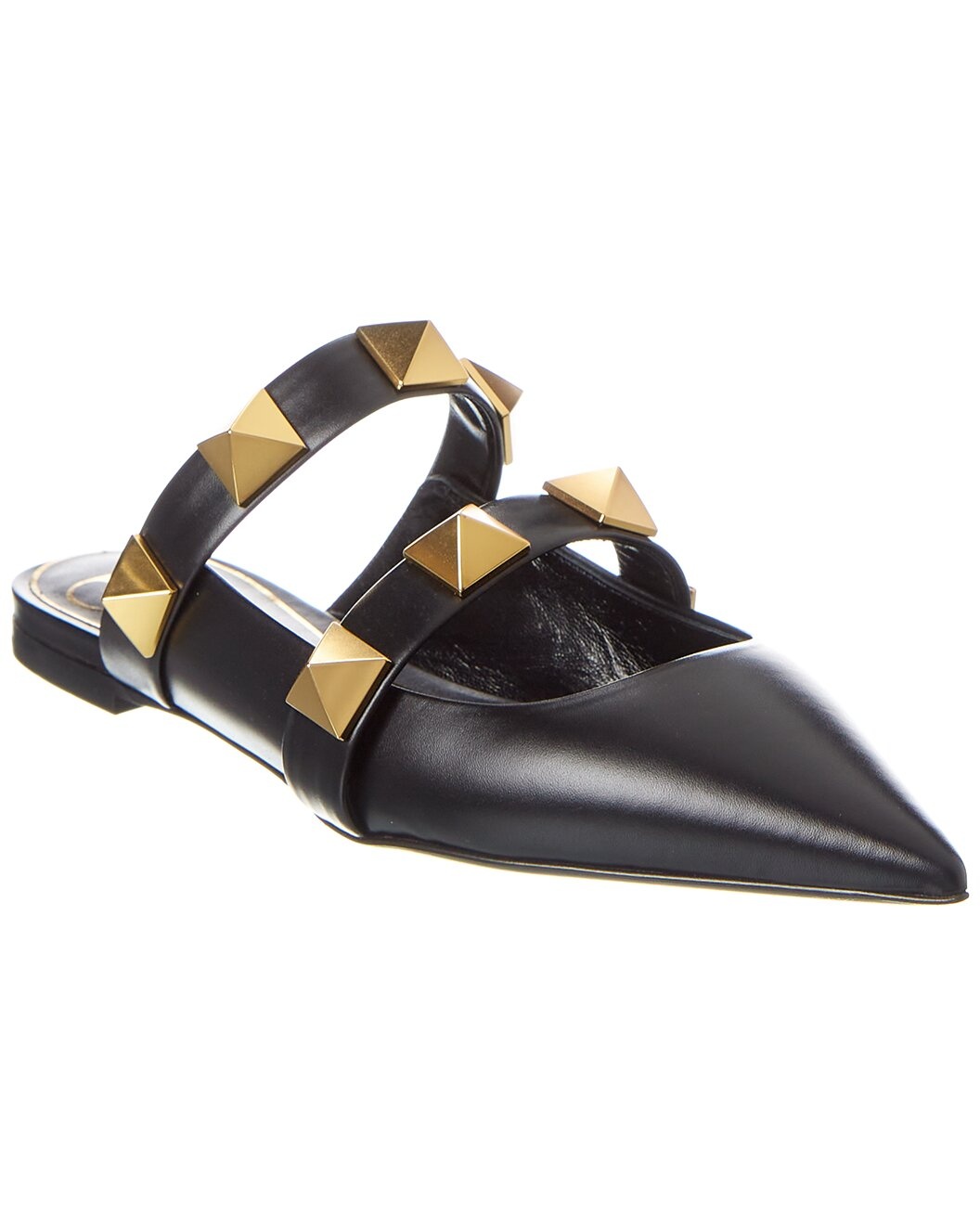 Valentino Roman Stud Leather Flat - 1