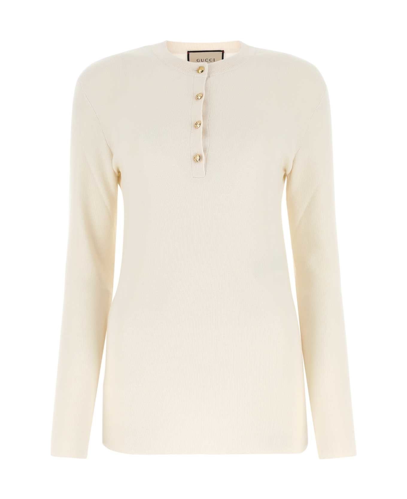 Ivory Cashmere Top - 1