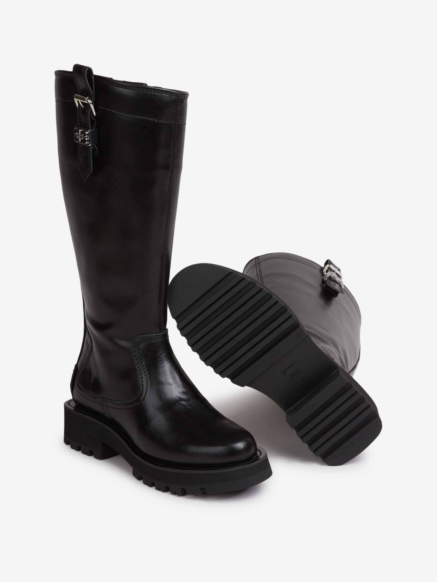 HIGH BOOTS WITH BUCKLE - 4